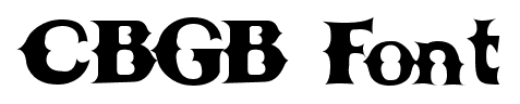 CBGB Font font